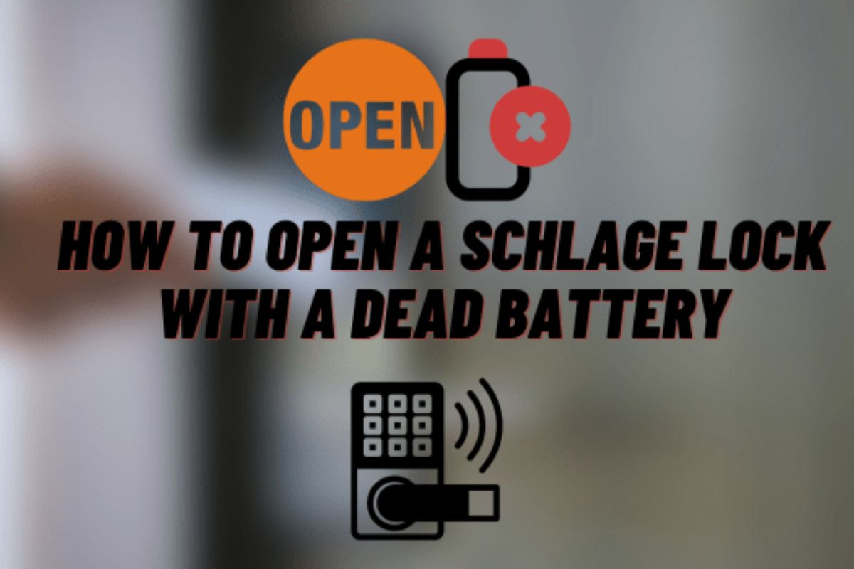 Opening a Schlage Lock with a Dead Battery